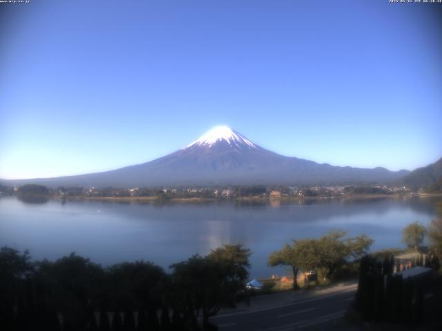 河口湖からの富士山