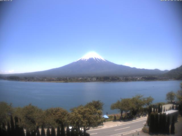 河口湖からの富士山
