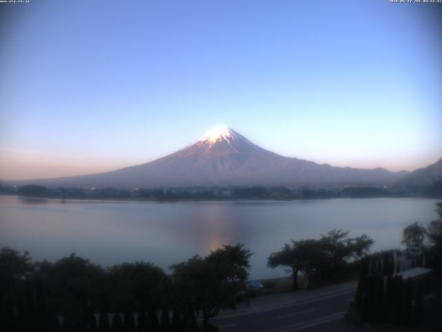 河口湖からの富士山