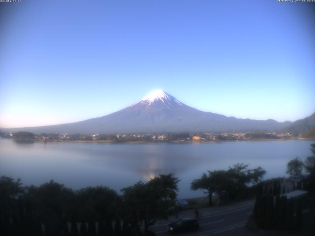 河口湖からの富士山