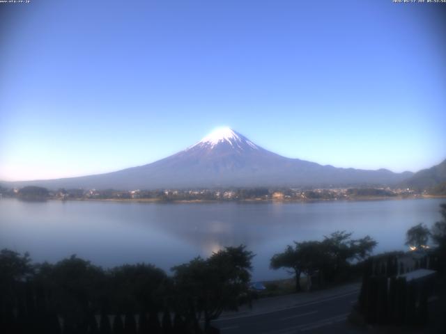 河口湖からの富士山