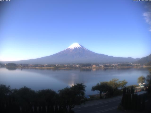 河口湖からの富士山