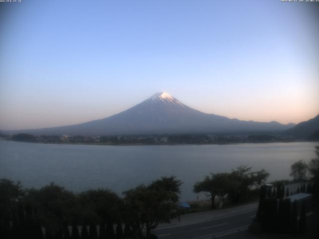 河口湖からの富士山