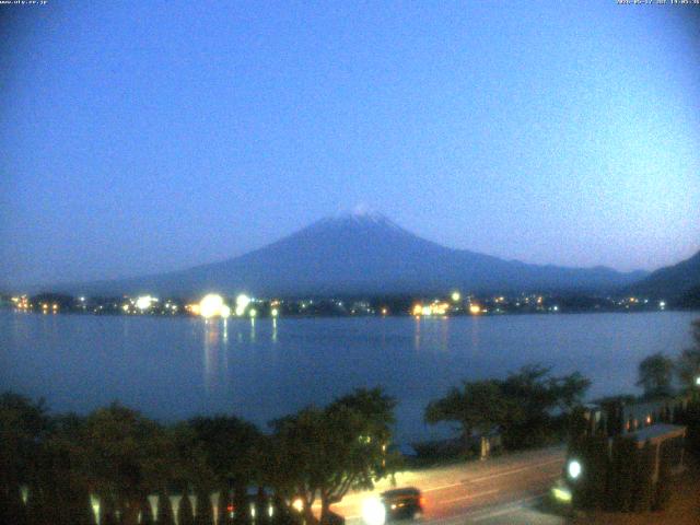 河口湖からの富士山