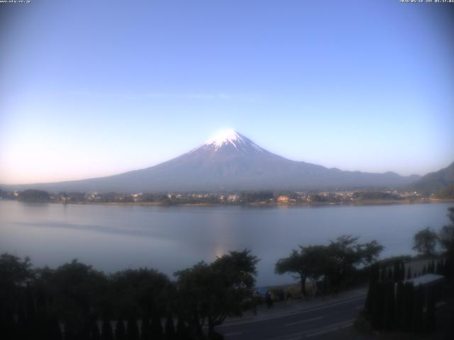 河口湖からの富士山