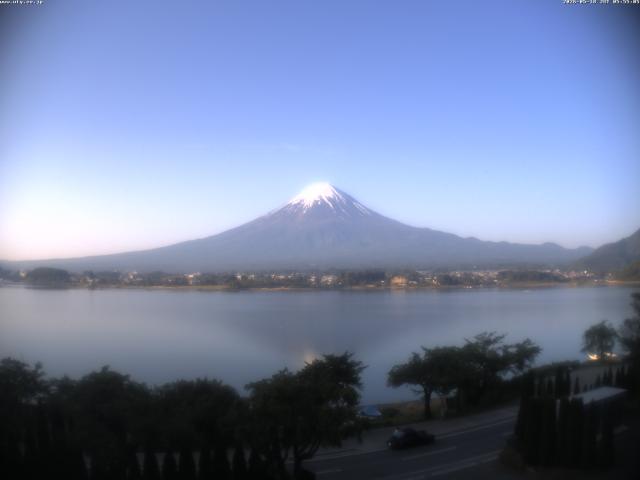 河口湖からの富士山