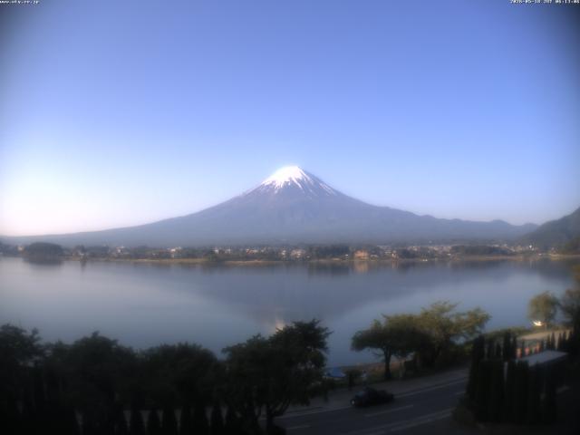 河口湖からの富士山