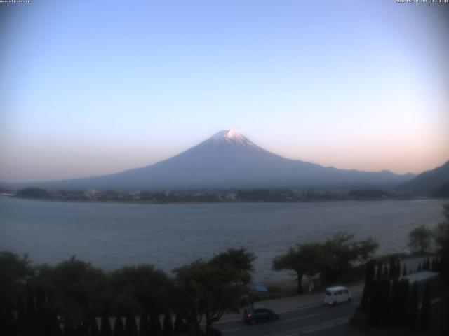 河口湖からの富士山