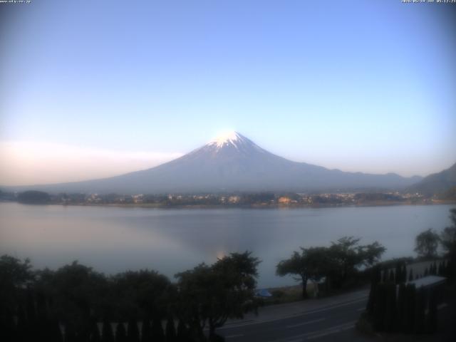 河口湖からの富士山