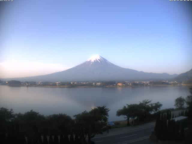 河口湖からの富士山