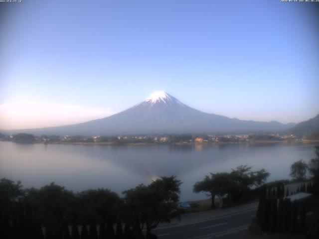 河口湖からの富士山
