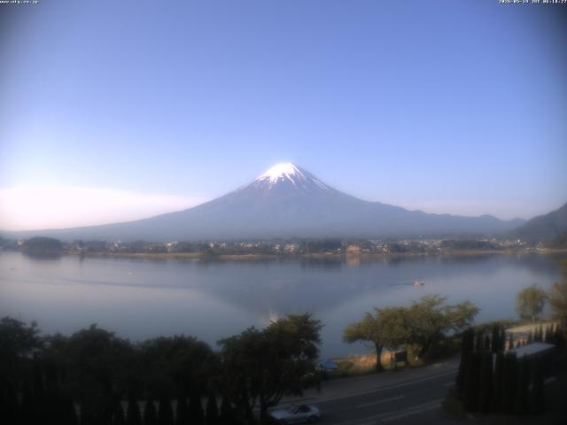 河口湖からの富士山