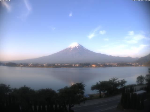 河口湖からの富士山