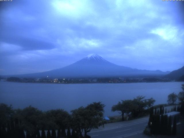 河口湖からの富士山