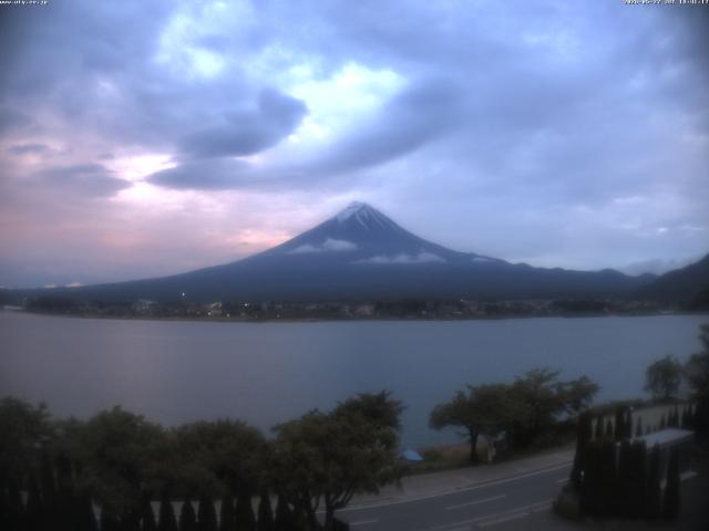 河口湖からの富士山