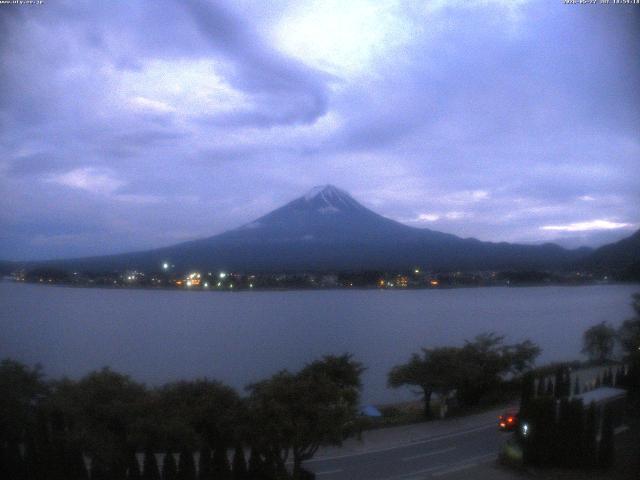 河口湖からの富士山