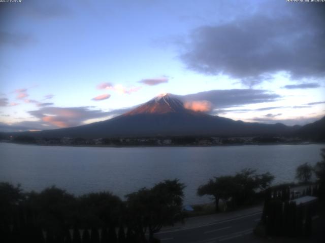 河口湖からの富士山