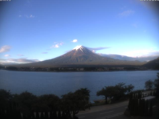 河口湖からの富士山