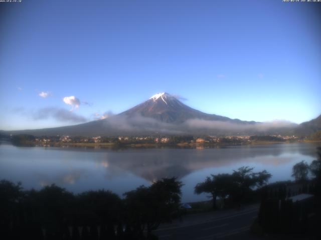河口湖からの富士山