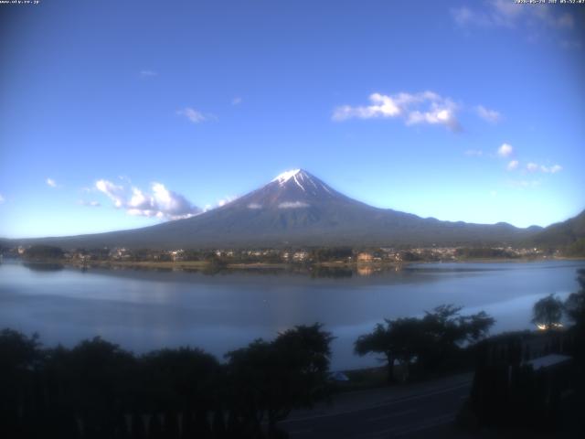 河口湖からの富士山