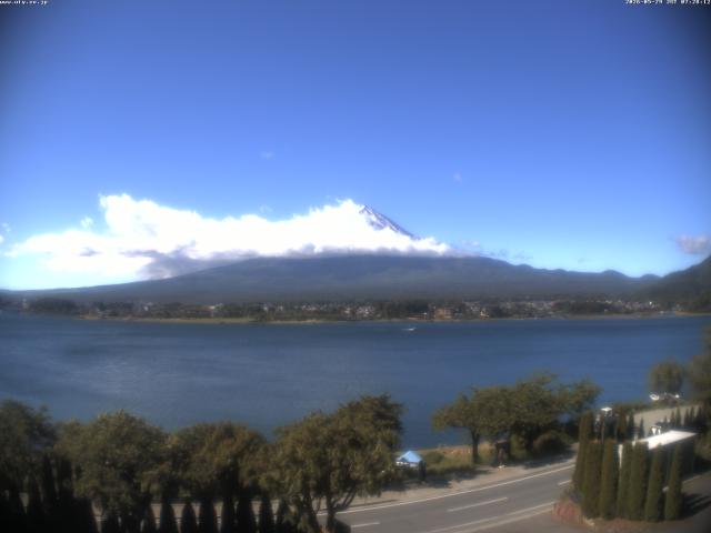 河口湖からの富士山