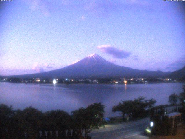 河口湖からの富士山