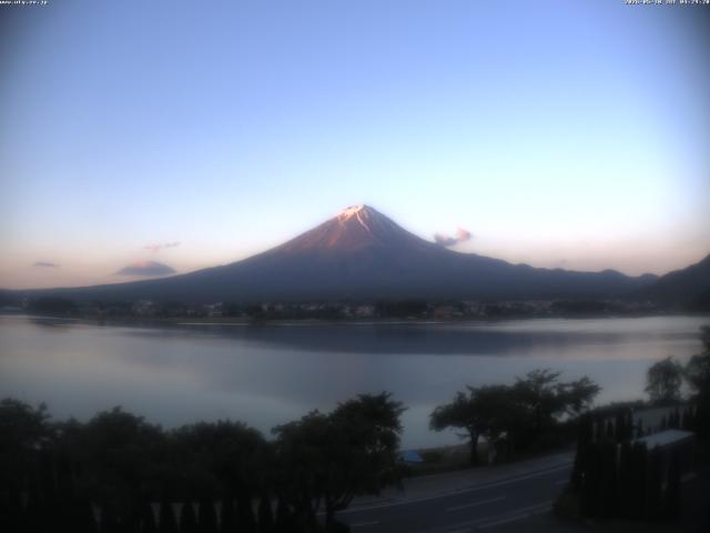 河口湖からの富士山