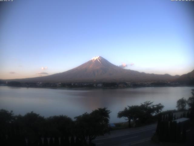 河口湖からの富士山