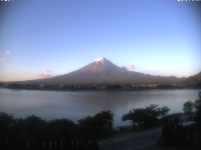 河口湖からの富士山