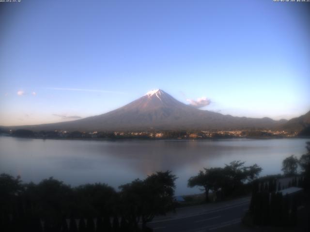 河口湖からの富士山