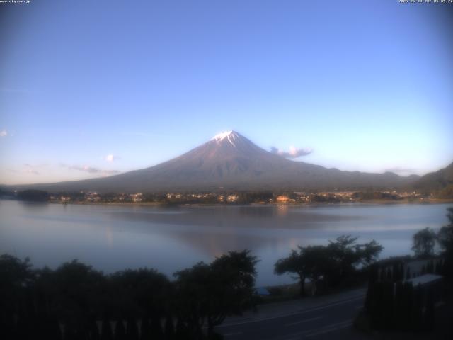 河口湖からの富士山