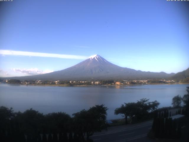 河口湖からの富士山