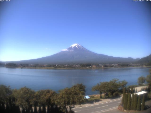 河口湖からの富士山