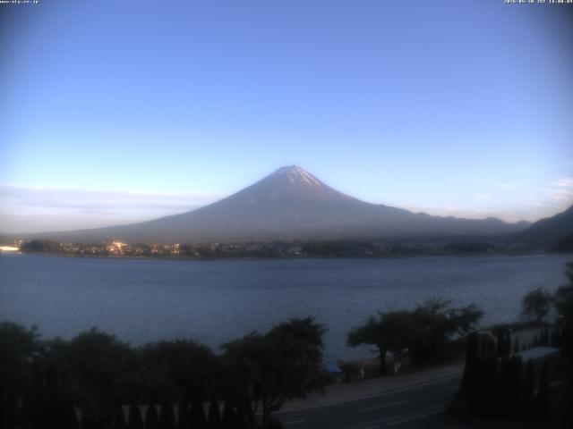 河口湖からの富士山