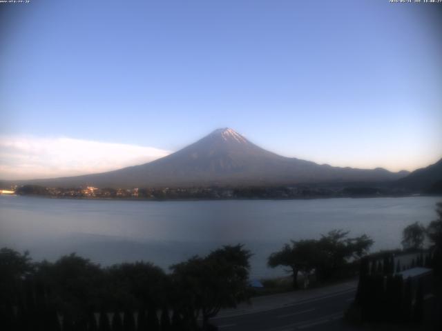 河口湖からの富士山