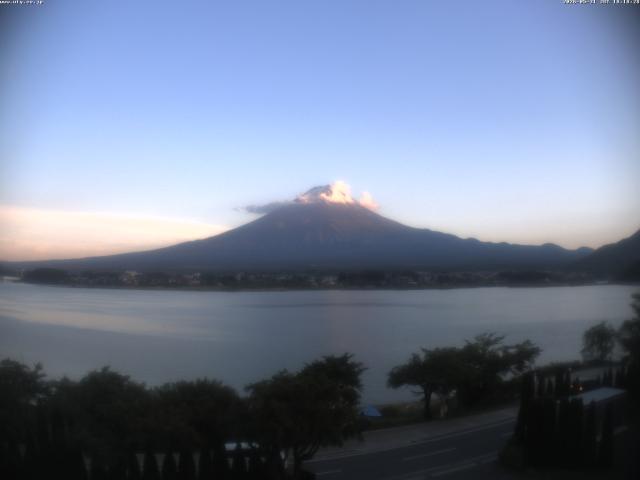 河口湖からの富士山