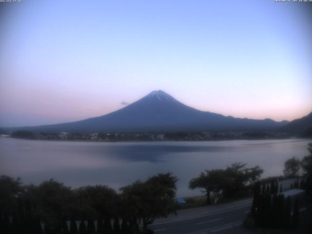 河口湖からの富士山