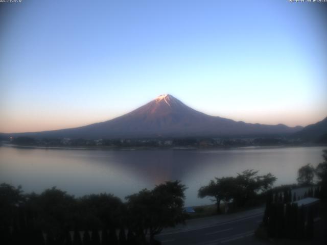 河口湖からの富士山