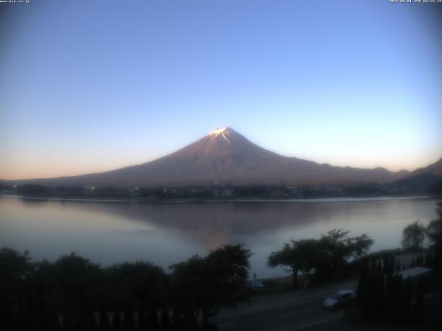 河口湖からの富士山