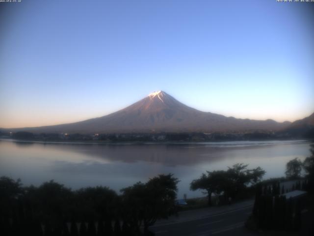 河口湖からの富士山