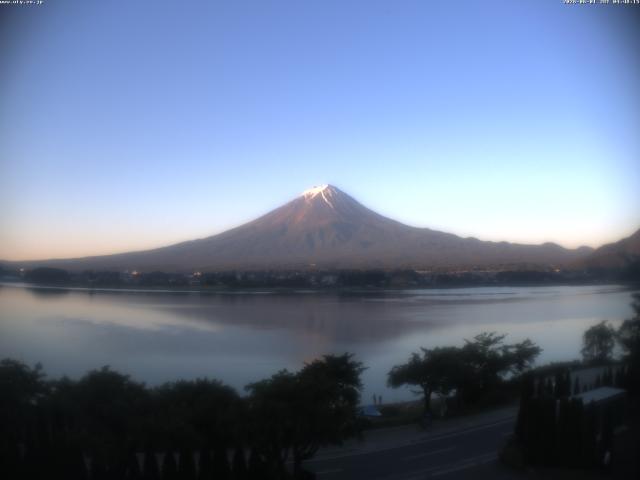 河口湖からの富士山