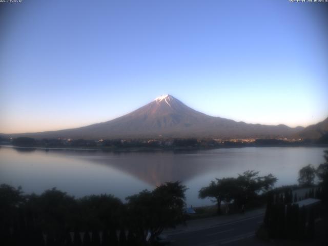 河口湖からの富士山