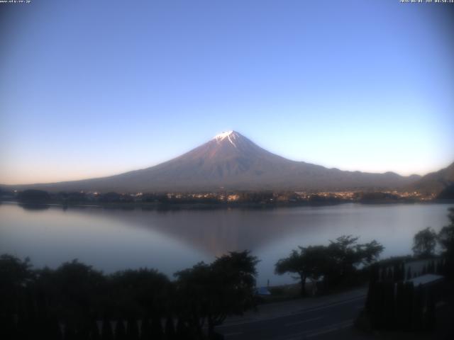 河口湖からの富士山