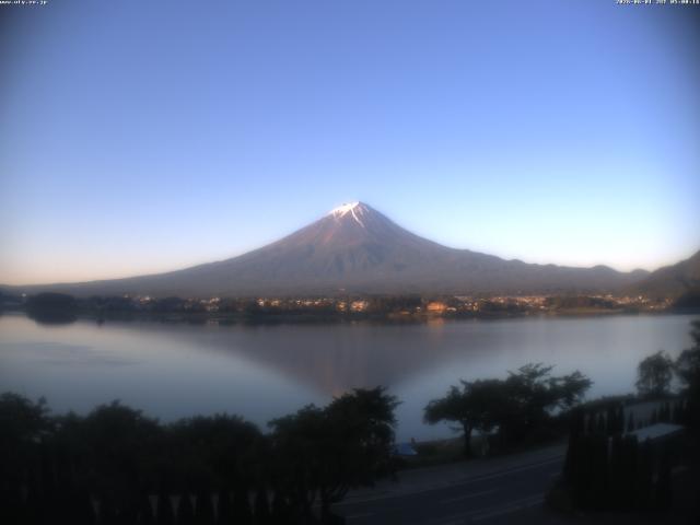 河口湖からの富士山