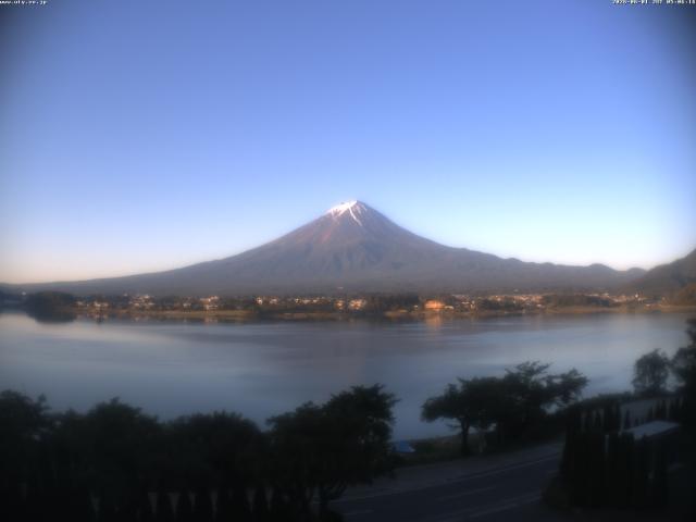 河口湖からの富士山