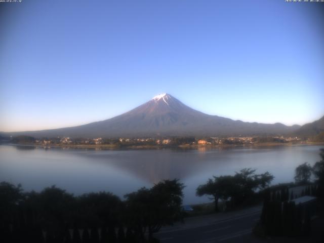 河口湖からの富士山