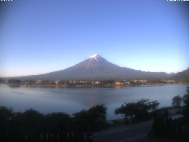 河口湖からの富士山