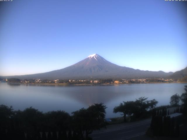 河口湖からの富士山