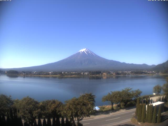 河口湖からの富士山