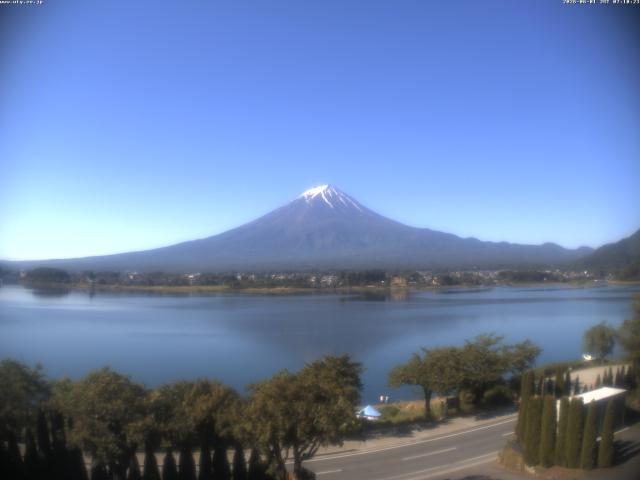 河口湖からの富士山